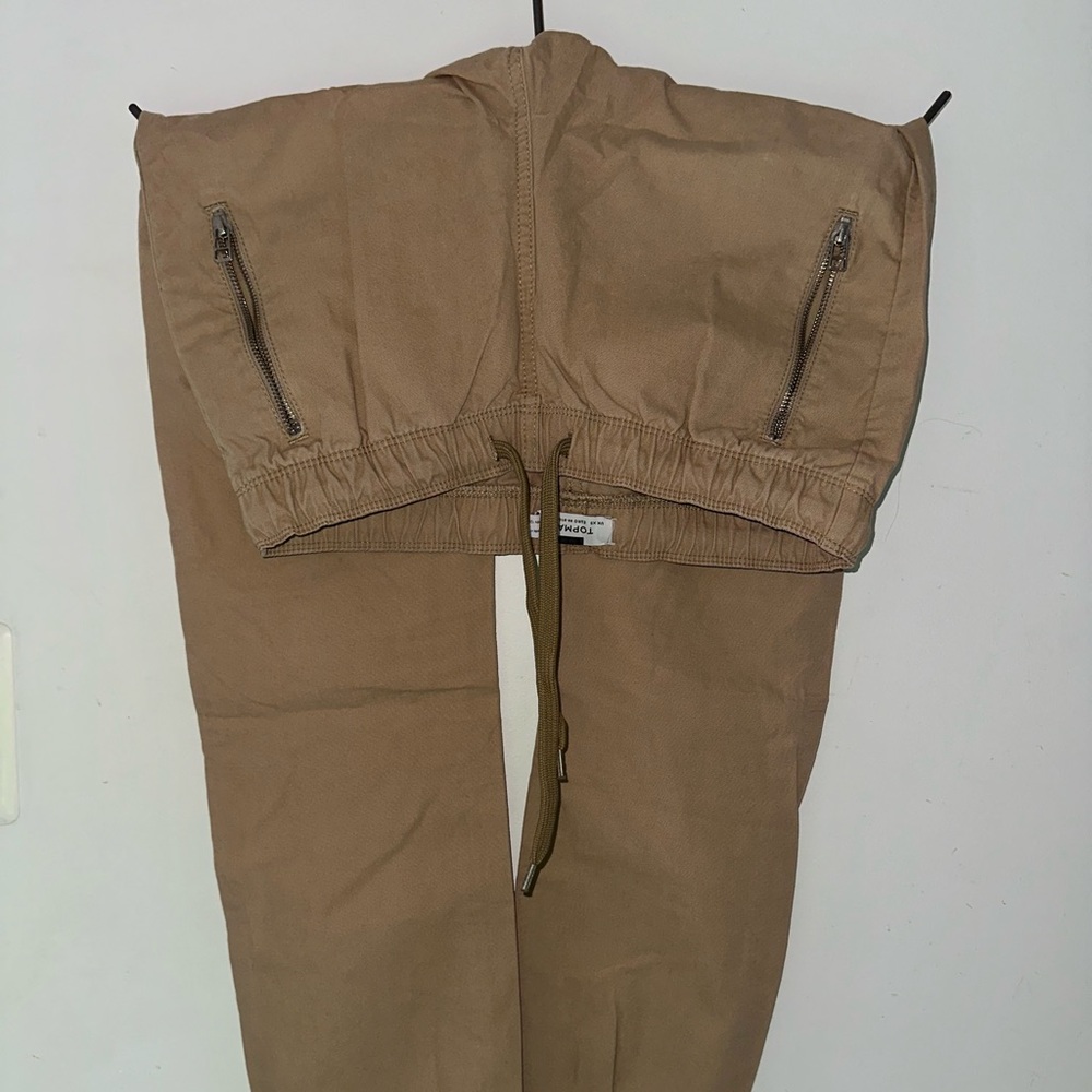 Topman Tan Cargo Pants